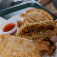Veggie empanadas at El Yunique Rainforest Cafe in Rio Grande