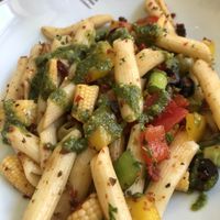 Pesto pasta salad  at Cultivate Food in Oslo