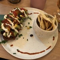 Sweet potato tacos  at Cultivate Food in Oslo