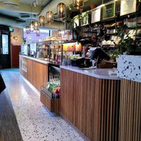 Counter where you make your order at Cultivate Food in Oslo