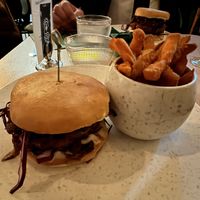 Christmas burger   at Cultivate Food in Oslo