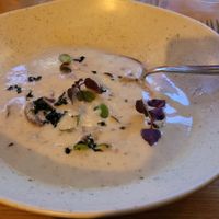 Mushroom soup at Cultivate Food in Oslo