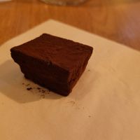 Chocolate truffle at Cultivate Food in Oslo