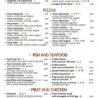 Full menu on Facebook page at Drop Inn in Tenerife