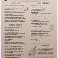 Menu  at Zoomers in Castricum