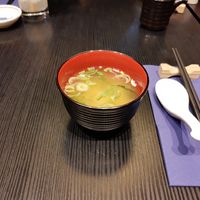 Miso soup at Japan Restaurant ICHIZEN in Zurich
