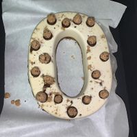 Cookie dough number cake  at Grainglow  in Adliswil