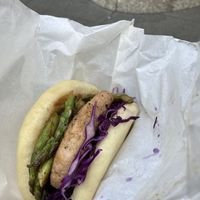mock meat bao  at Luu's Bao in Osaka