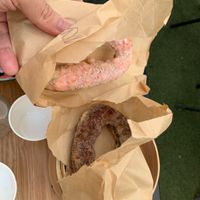 Vegan donut - Strawberry and Chocolate   at Luu's Bao in Osaka