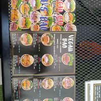 Menu at Luu's Bao in Osaka