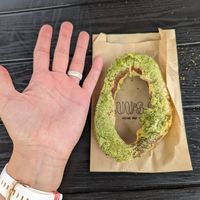 Matcha donut at Luu's Bao in Osaka