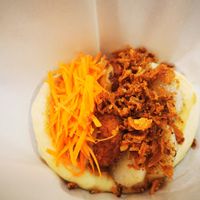 Tofu tsukune at Luu's Bao in Osaka