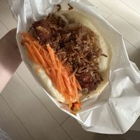 Tofu tsukume with seasame cream sauce  at Luu's Bao in Osaka