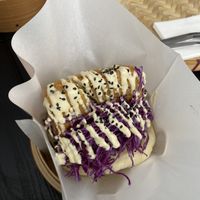 Tofu cutletts  at Luu's Bao in Osaka