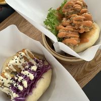 where mushrooms that I don't remember the name are amazing  at Luu's Bao in Osaka