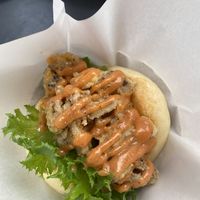 Fried Mushroom Bun  at Luu's Bao in Osaka