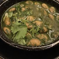 Pallares beans with cilantro sauce at Chuí in Buenos Aires