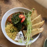 Aubergine Shashuka at Vega in Spring Hill