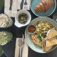 Vegan omelette  at Vega in Spring Hill