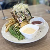 Menu item - ‘Before 4’ has crispy cauliflower bites among the chips 💚  at Vega in Spring Hill