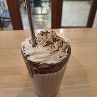 Choc milkshake w almond milk at Vega in Spring Hill