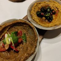 Hummus and babaganoush at Rainarai - Prinsengracht in Amsterdam