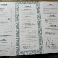 Menu  at Gatsby Cafè in Rome