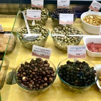 Fresh olives  at Conad in Tirana
