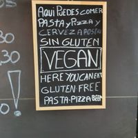 slate at Pizzeria Boccaccio in Gran Canaria