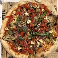 Only one vegan pizza option but it was good    at Pizzeria Boccaccio in Gran Canaria