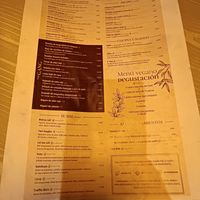 Menu at Veg & the Gang - Carrer Casanova in Barcelona