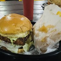 Bori and bread crumbs encrusted tofu burgerr  at Morrones in Sao Bernardo Do Campo