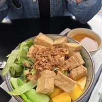 Vegan bowl byo with udon noodles  at XoXo Buddha Bowls in Dusseldorf