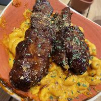 Mac and cheese with ribs   at Herbivorous - Withington in Manchester