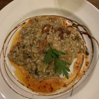 Vegan risotto - delicious  at The Butchers Arms in Stroud