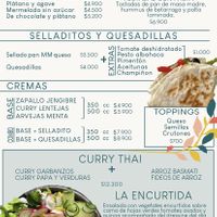 Menu as of December 2022  at Hablemos Coco Cafe in Puerto Natales