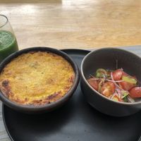 Pastel de choclo 🌽  at Hablemos Coco Cafe in Puerto Natales