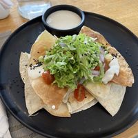 Quesadillas  at Hablemos Coco Cafe in Puerto Natales