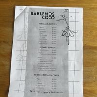   at Hablemos Coco Cafe in Puerto Natales