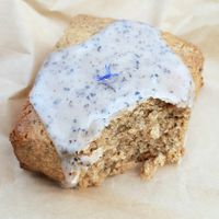 Earl grey scone - close-up at Vium 비움 in Seoul