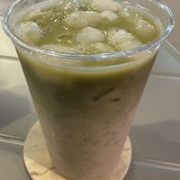 Horchata matcha  at I Quit - Café & Bakery in Mexico City