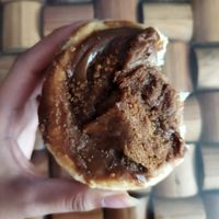 Este es un rol pero como con cajetita at I Quit - Café & Bakery in Mexico City