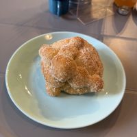 Pan de Muertos (Mexican Bread of the Dead)  at I Quit - Café & Bakery in Mexico City