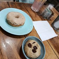 Maple Donut and Chocolate Chip Cookie at I Quit - Café & Bakery in Mexico City