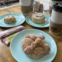 Pan de muerto (seasonal for dia de los muertos)  at I Quit - Café & Bakery in Mexico City