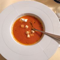 Vegane Tomatencremesuppe #Veganuary at Bruno's Pizza in Leopoldshafen