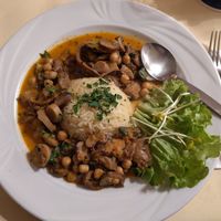 Veganes Pilzragout von der Tageskarte #Veganuary at Bruno's Pizza in Leopoldshafen