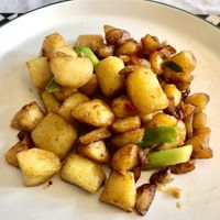 Spicy potatoes   at Camile in Bangor