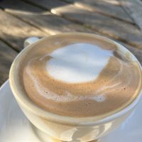 Soy latte  at Pallet Cafe in Nairobi