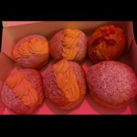 Custard, PB Jelly and Nutella. at That's Alotta Cafe in Northcote